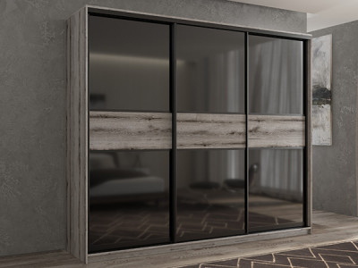 Шкаф-купе Кааппи 12 Эвок Окаменелый 180х45х230 см