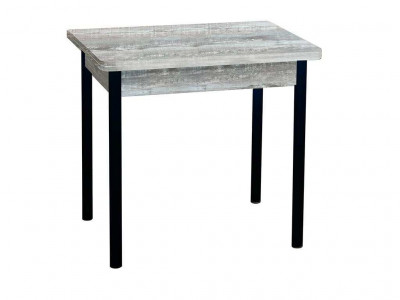 Эко 80х60 стол обеденный раскладной / бетон темный/черный