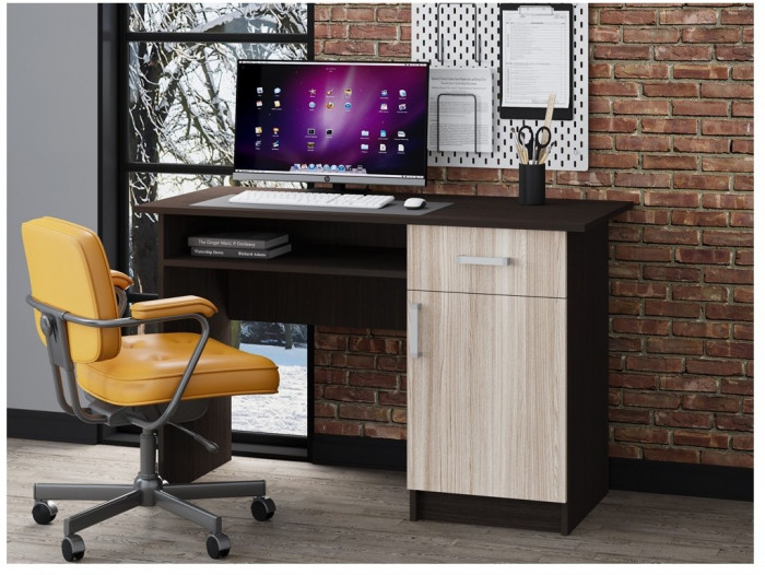 Стол письменный ПС-01 (с дверкой) (Венге)