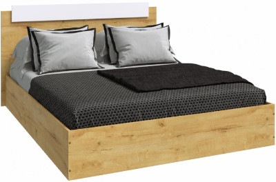 Эко Кровать 1400 (Вотан / Белый гладкий)