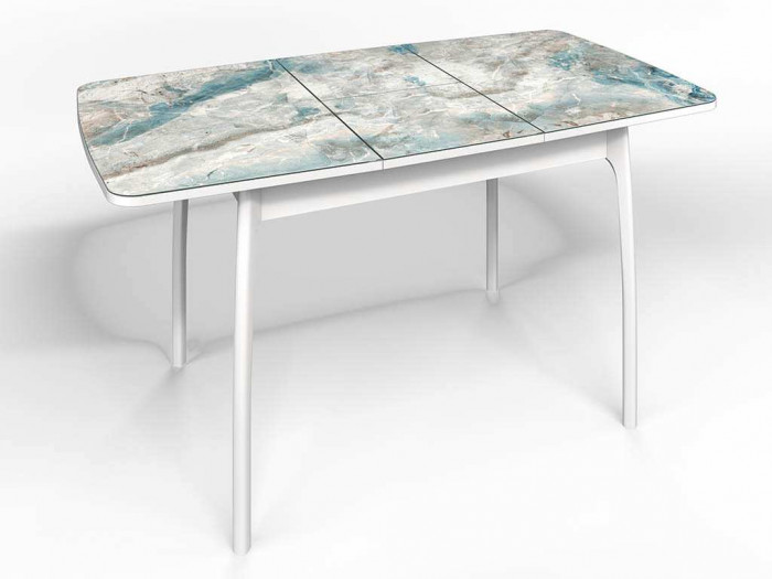 Стол СМ-7 Флорида опора массив изогнутая белый