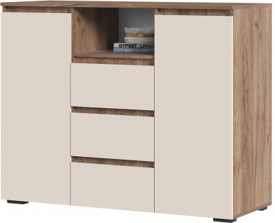 Хелен КМ 01 Комод 1202 (1.202х0.958х0.460) кашемир/дуб крафт табачный