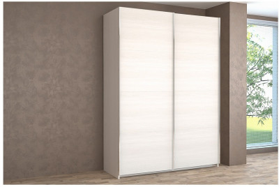 Шкаф-купе Иннэс-5 1400 Ф1/Ф1, Бодега белая