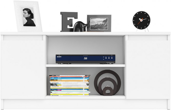 Мори Тумба ТВ МТВ1200.1, цвет белый, ШхГхВ 120,4х41х54,6 см.