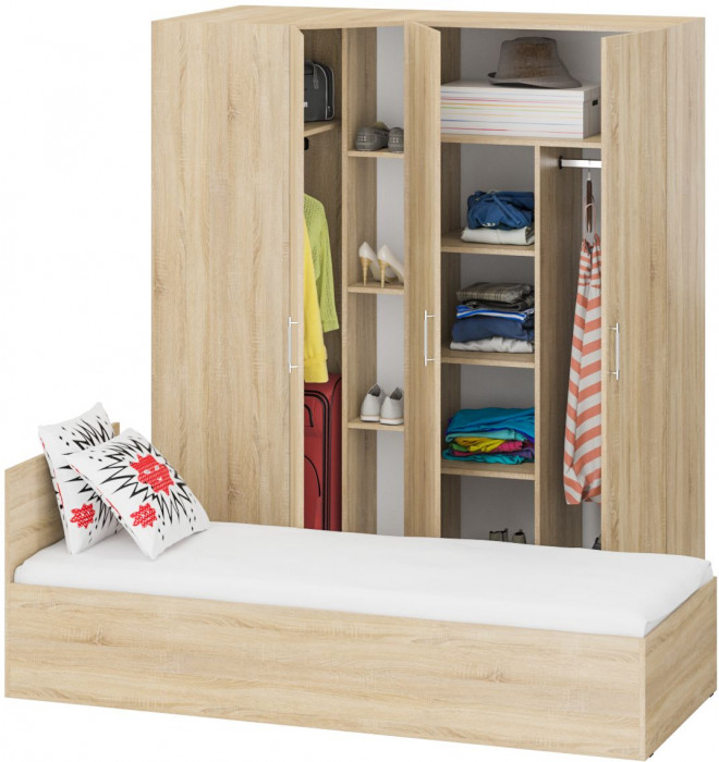 Спальня Стандарт 2-0800, дуб сонома