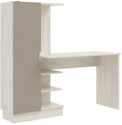 Юниор-4 Компьютерный стол (Шарли мокко, Крафт белый)