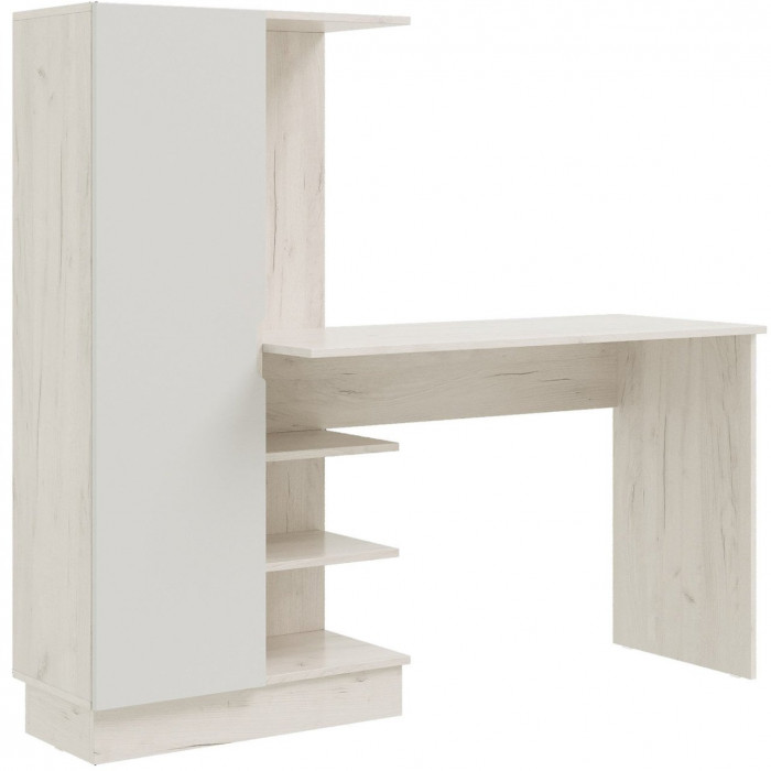 Юниор-4 Компьютерный стол (Шарли мокко, Крафт белый)