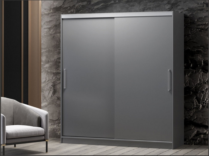 Шкаф-купе Альянс-10 ЛДСП 1700 (графит)