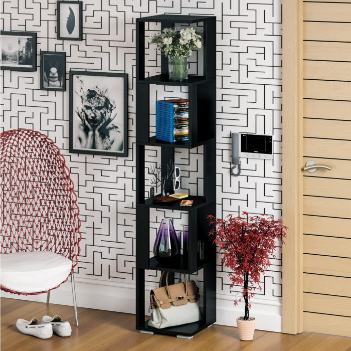 Стеллаж СВК, цвет венге, ШхГхВ 35х35х179 см.