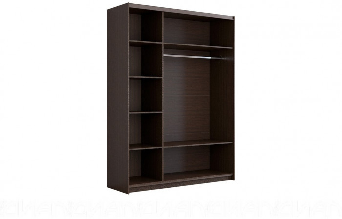 Шкаф-купе Иннэс-5 1600 Ф1/Ф1, Бодега белая