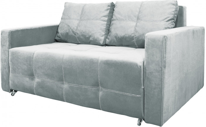 Диван аккордеон Марс велюр серый 160