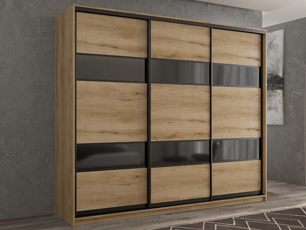 Шкаф-купе Кааппи 7 Эвок Прибрежный 240х60х230 см