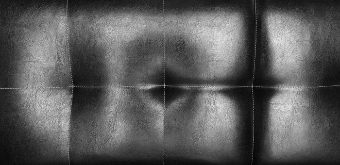 Диван Оксфорд кожаный, черный