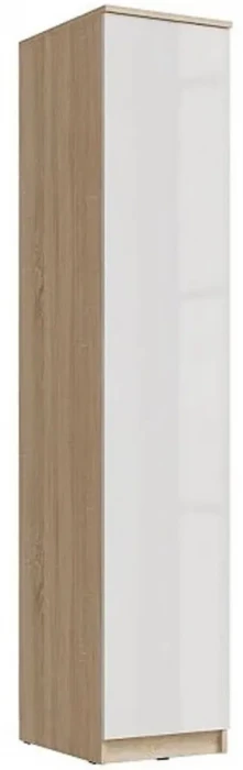 Челси Пенал 1 створка (Белый глянец, Дуб Сонома)