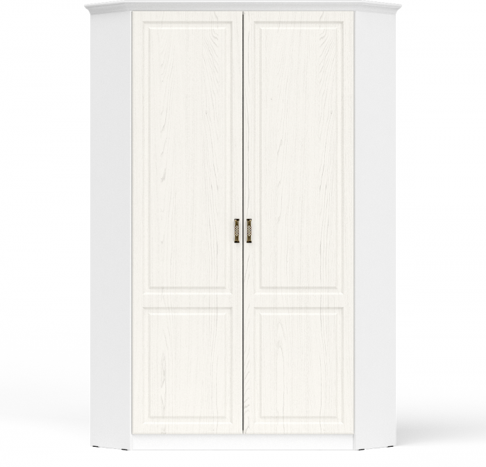 Ливерпуль Шкаф для одежды 13.124 с карнизом, ясень ваниль/белый