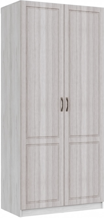 Шкаф 2-х створчатый Апполия, Ясень анкор светлый/Сандал белый