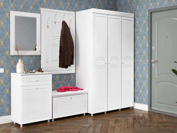 Прихожая Монако-3 белое дерево