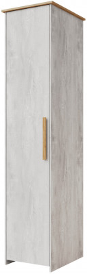 Шкаф-пенал "Скандинавия" - Бетон пайн светлый/Дуб наварра
