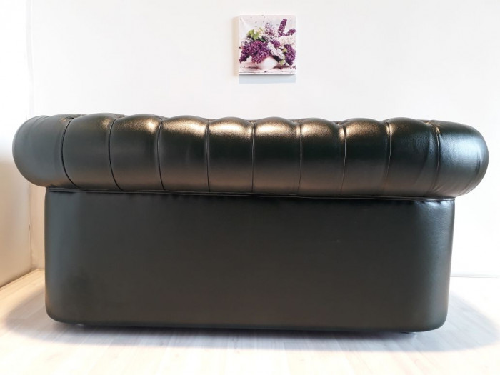 Диван Честер 2- х местный, черный