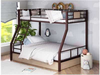 Двухъярусная кровать Гранада-1Я (Серый, Венге)