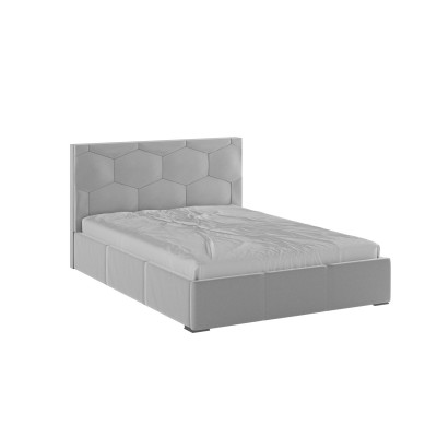 Манука Кровать интерьерная 140 светло-серый, ПМ