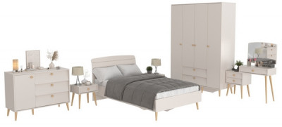 Афина Спальня 02-1200, кашемир серый