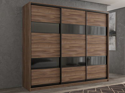 Шкаф-купе Кааппи 7 Орех Тьеполло 240х60х230 см