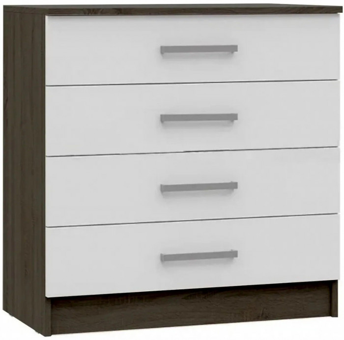 Мартина Комод 800 (Дуб Сонома / белый глянец)