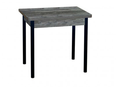 Эко 80х60 стол обеденный раскладной / пасадена/черный