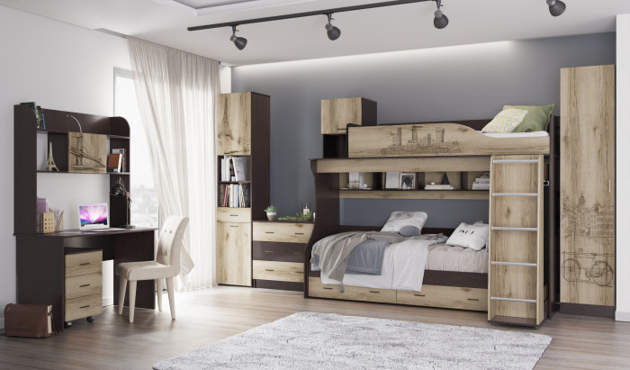 Подростковая Орион, Венге/Дуб делано