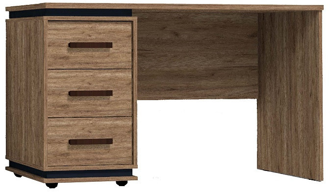 Стол письменный Nature 84, дуб табачный крафт/черный