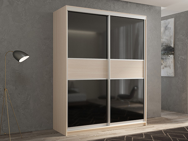 Шкаф-купе Кааппи 12 Дуб молочный 140х60х230 см