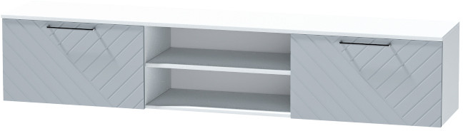 Тумба-2 под ТВ подвесная "Иннэс-7", Белый/Монблан Р-826