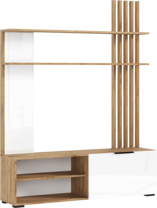 Роджина Гостиная, Крафт белый/Графит