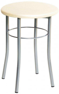 Табурет Лотос с кольцом крем