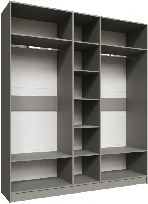 Шкаф Мадрид (2,0) с зеркалом, Мокко