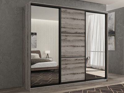 Шкаф-купе Кааппи 3 Эвок Окаменелый 190х45х230 см