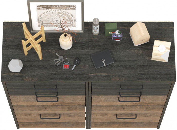 Трувор 13.241.06 Тумба для обуви + 13.241.06 Тумба для обуви, дуб гранж песочный/интра