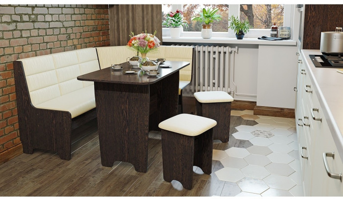 Техас Кухонный уголок Исп.2 (Дуб Сонома трюфель/Кашемир коричневый)