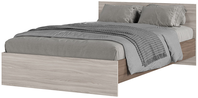 КР 556 Бася ЛДСП кровать 1200 шимо темный/шимо светлый