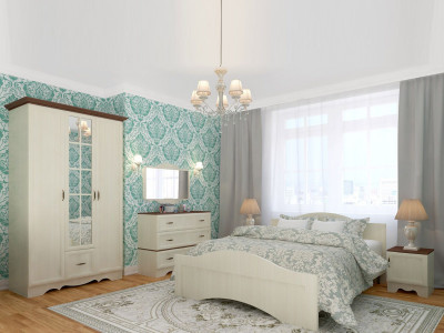 Спальня Латте 1 Бодега Светлый / Орех Донской