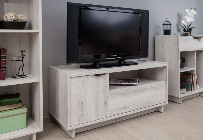 Тумба для телевизора Флекс 3 Дуб Шавиниган