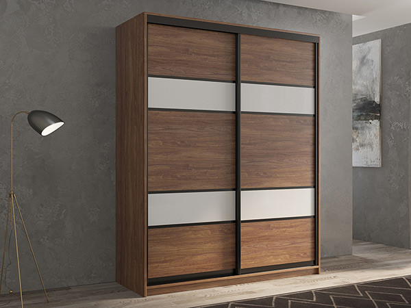 Шкаф-купе Кааппи 8 Морское Дерево Винтаж 140х60х230 см