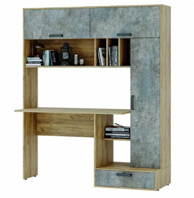 Стол письменный &quot;Техно&quot; крафт/бетон