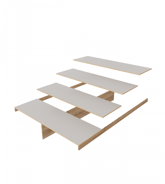 Толедо Кровать 160 графит серый, настил ЛДСП 2С