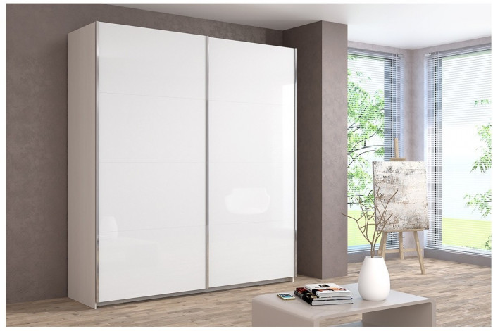 Шкаф-купе Иннэс-5 2000 Ф1/Ф1, Бодега/Белый глянец