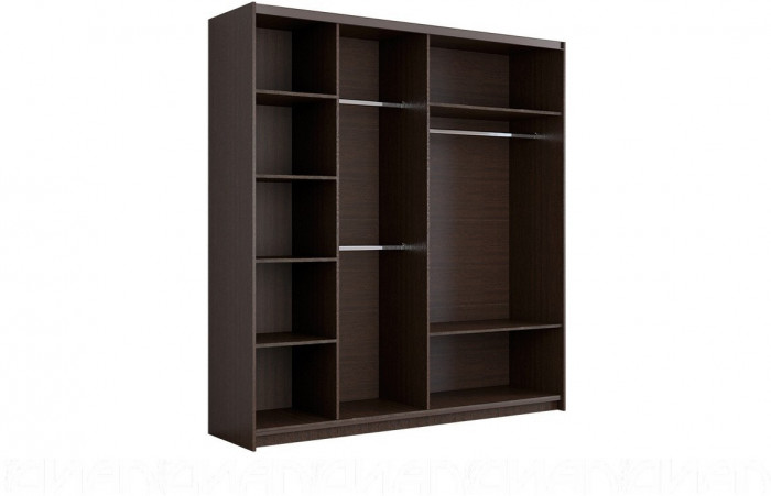 Шкаф-купе Иннэс-5 2000 Ф1/Ф1, Бодега/Белый глянец