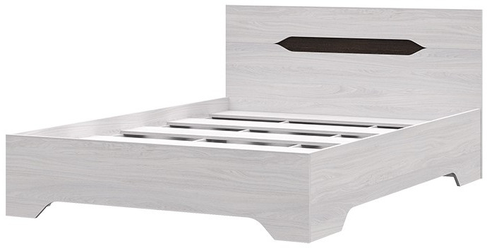 ВАЛЕНСИЯ КР 013 кровать (1,44х0,85х2,06) без ортопед.осн. дуб анкор