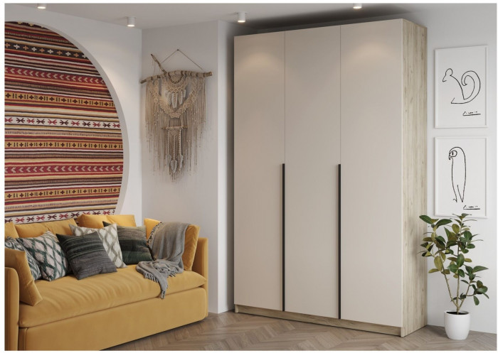 БОХО Шкаф комбинированный ШК-004 трехстворчатый