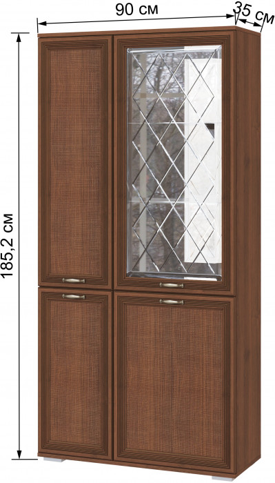 Модульная гостиная Ливорно, набор 3, Орех донской